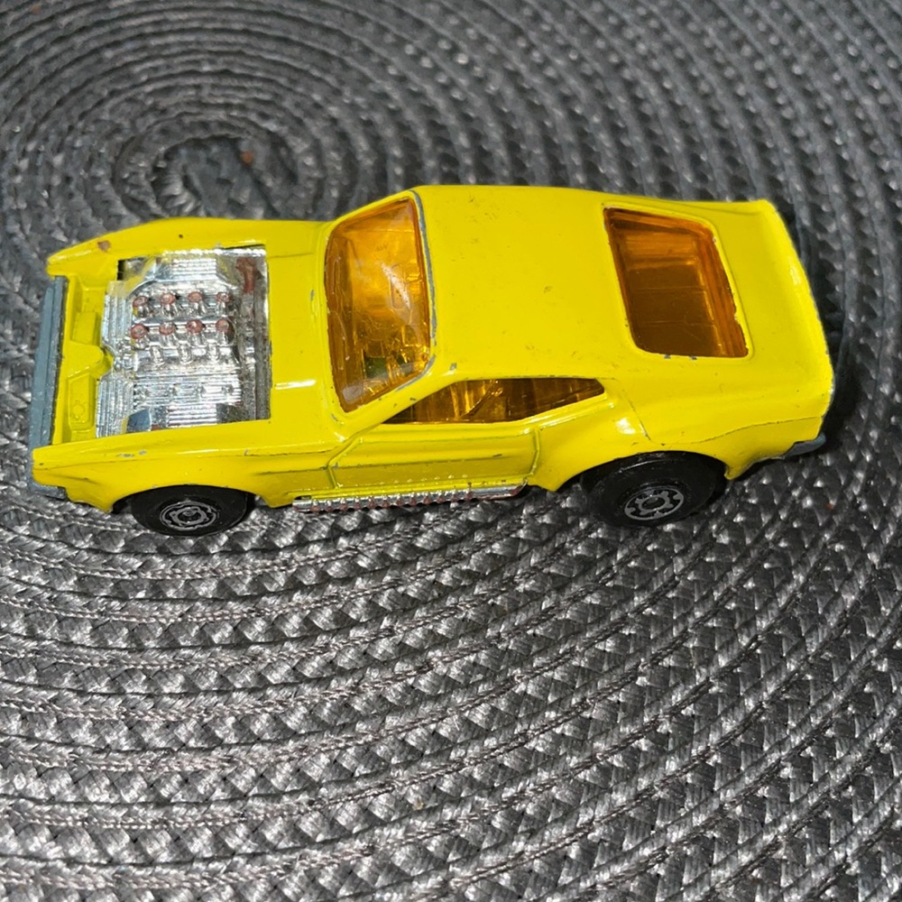 Lesney Matchbox Superfast Boss Mustang No.44 1972 Yellow Made in United Kingdom - Picture 1 of 4